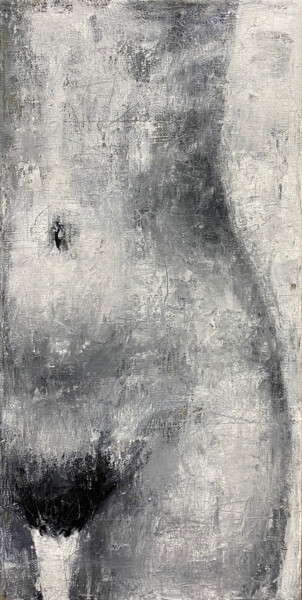 Картина под названием "Береза #18" - Margarita Ivanova, Подлинное произведение искусства, Масло Установлен на Деревянная рам…