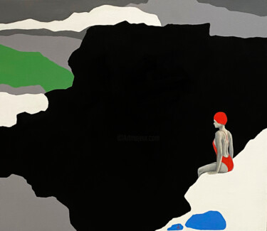 Картина под названием "Oasis" - Margarita Ivanova, Подлинное произведение искусства, Акрил Установлен на Деревянная рама для…