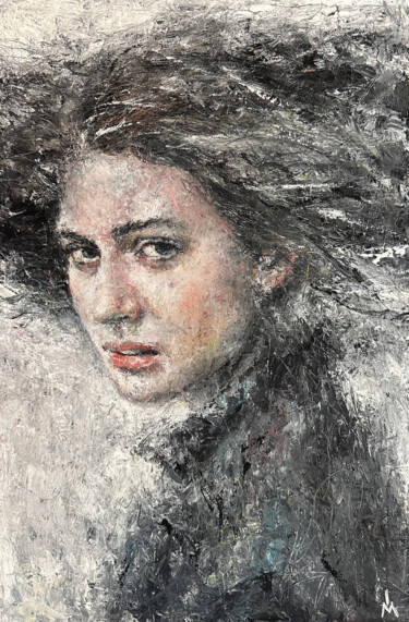 Ζωγραφική με τίτλο "BIRCH #21" από Margarita Ivanova, Αυθεντικά έργα τέχνης, Λάδι Τοποθετήθηκε στο Ξύλινο φορείο σκελετό
