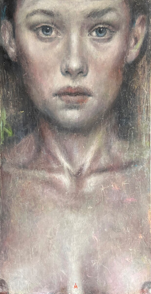 Pintura intitulada "FROM A PREVIOUS LIFE" por Margarita Ivanova, Obras de arte originais, Óleo Montado em Armação em madeira