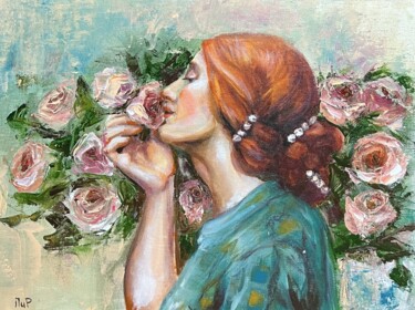 Malerei mit dem Titel "Soul of Rose" von Margarita Pigaeva, Original-Kunstwerk, Acryl