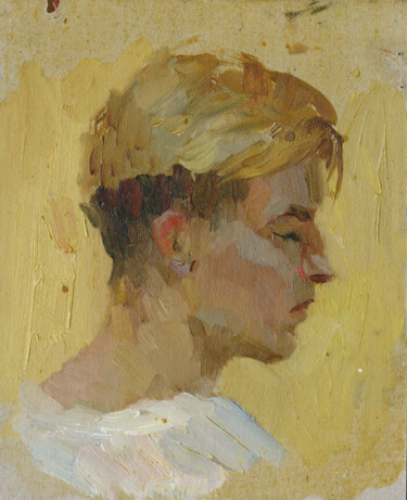 Pittura intitolato "Portrait of the art…" da Margarita Simonova, Opera d'arte originale, Olio