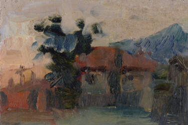 Painting titled "Italy. Twilight" by Margarita Simonova, Original Artwork, Oil