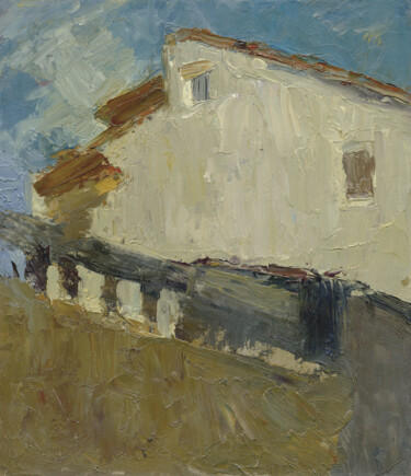 Peinture intitulée "Pietrasanta. House…" par Margarita Simonova, Œuvre d'art originale, Huile