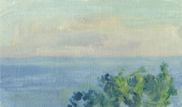 Картина под названием "Soft sunset" - Margarita Simonova, Подлинное произведение искусства, Масло