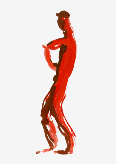 Rysunek zatytułowany „Dancer 11” autorstwa Margarita Simonova, Oryginalna praca, Gwasz