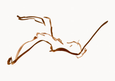 Картина под названием "Dancer 17" - Margarita Simonova, Подлинное произведение искусства, Гуашь