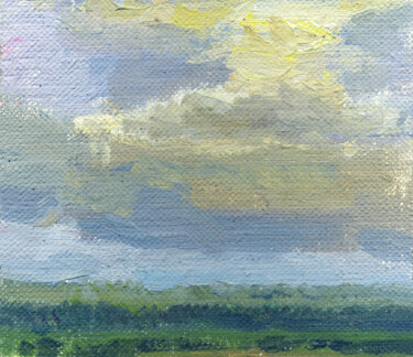 Painting titled "After the rain" by Margarita Simonova, Original Artwork, Oil