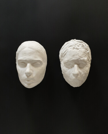 Skulptur mit dem Titel "Self-portrait. Body…" von Margarita Simonova, Original-Kunstwerk, Gips