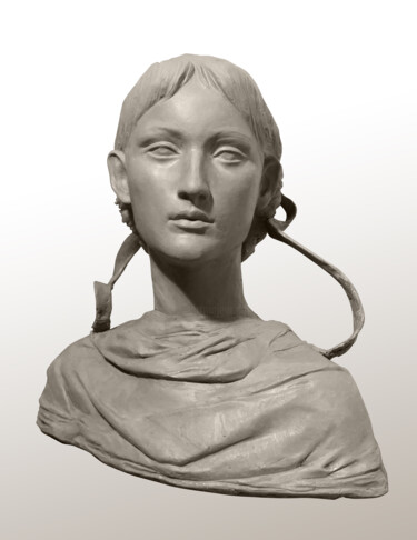 Sculptuur getiteld "The Spirit" door Margarita Simonova, Origineel Kunstwerk, Klei