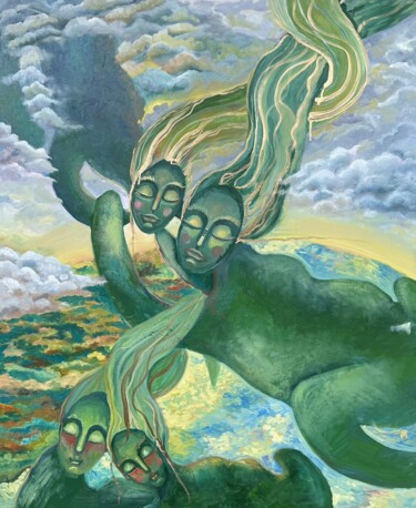 Malerei mit dem Titel "Acceptance" von Margarita Smirnova Kvintessa, Original-Kunstwerk, Öl