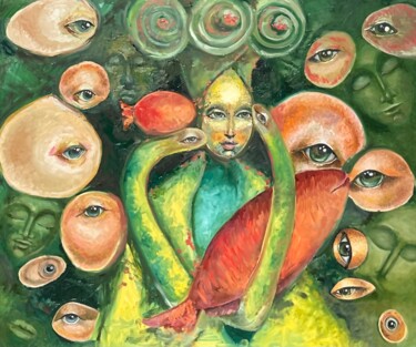 Pittura intitolato "Infinity" da Margarita Smirnova Kvintessa, Opera d'arte originale, Olio
