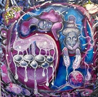 "Cold Pearls" başlıklı Tablo Margarita Smirnova tarafından, Orijinal sanat, Petrol