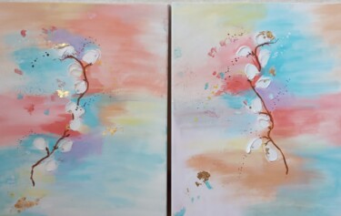 Картина под названием "Painting Duo ,Seaso…" - Margarita Glambert, Подлинное произведение искусства, Акрил