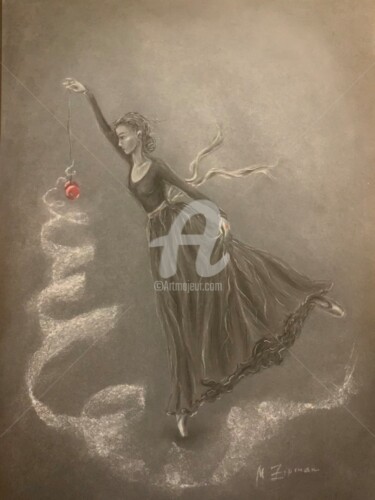 Painting titled "Па-балетному #1. Фа…" by Margarita Zipman, Original Artwork, Pastel