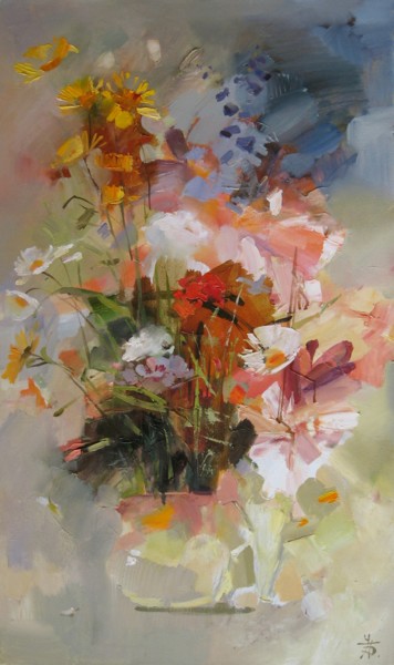 Painting titled "дорожки" by Tatyana Barinova, Original Artwork, Other