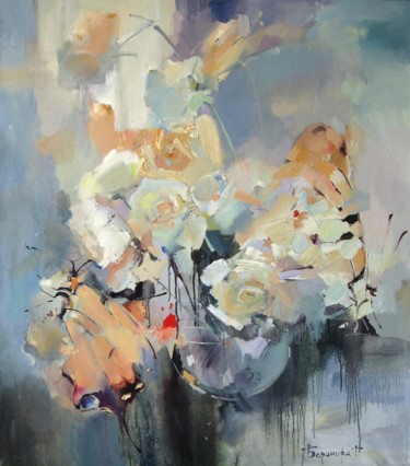 Painting titled "Греза" by Tatyana Barinova, Original Artwork, Oil