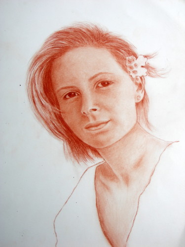Schilderij getiteld "Maria Elena" door Margherita Cavassa, Origineel Kunstwerk, Olie