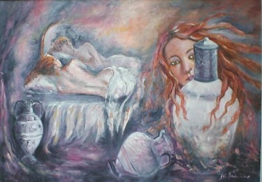 Painting titled "Venere? Pandora? Me…" by Margherita Fascione, Original Artwork