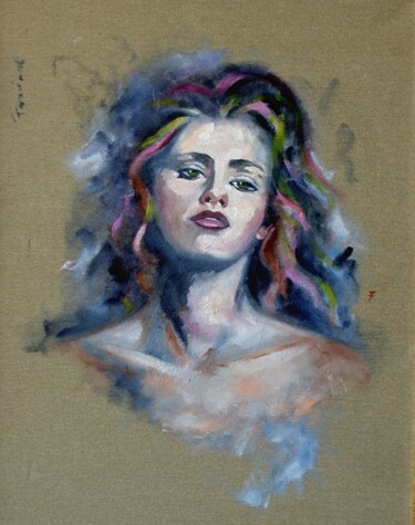 Painting titled "maria" by Margherita Fascione, Original Artwork, Oil