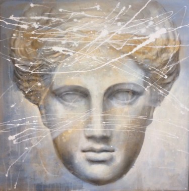 Ritratto romano Pittura intitolato "Ritratto romano" da Margherita Lipinska, Opera d'arte originale, Acrilico