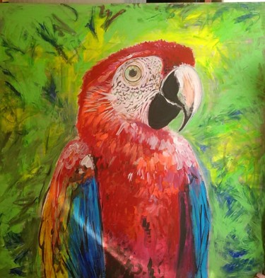 Painting titled "Loro" by Margherita Minto, Original Artwork, Acrylic