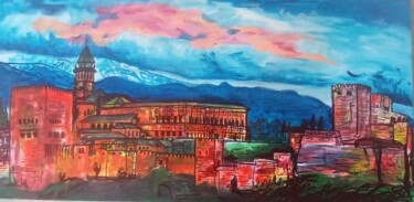 Painting titled "Alhambra la" by Margherita Minto, Original Artwork, Acrylic