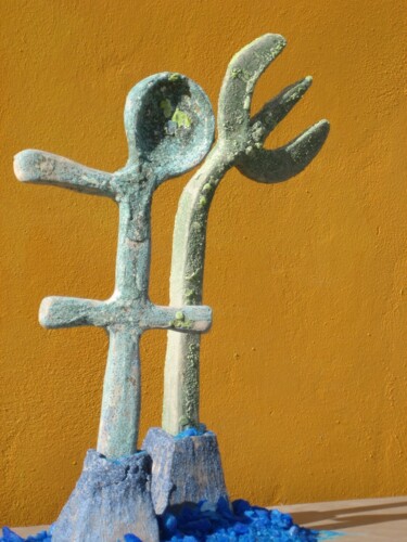 雕塑 标题为“Tableware dragons” 由Margia Tasanataki, 原创艺术品, 粘土