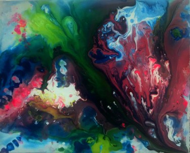 Malerei mit dem Titel "abstract" von Aleks Margjini, Original-Kunstwerk, Acryl