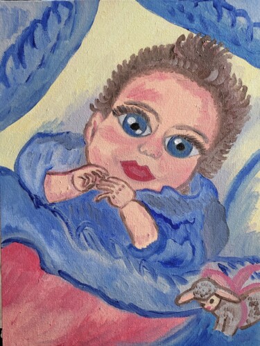 Pintura titulada "Счастливый ребенок" por Margo, Obra de arte original, Oleo