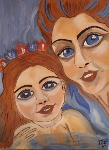 Картина под названием "Стихия" - Margo, Подлинное произведение искусства, Масло Установлен на Деревянная рама для носилок