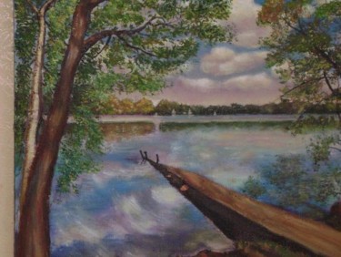 Картина под названием "а на том берегу..." - Марго, Подлинное произведение искусства