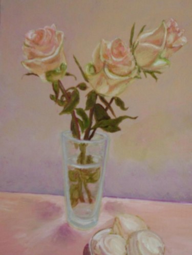 Картина под названием "розы" - Марго, Подлинное произведение искусства