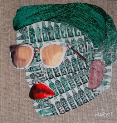 Commercivilisation 1 Collages titled "Commercivilisation 1" by Margot G Delhomme, Original Art, Collages Mounted on Cardboard