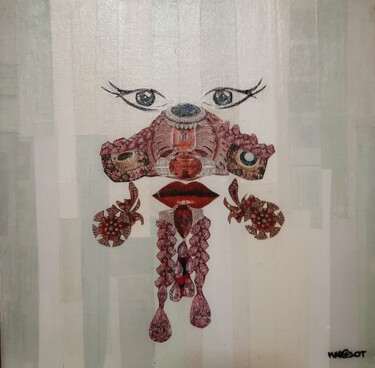 Jour après... Collages titled "Jour après..." by Margot G Delhomme, Original Art, Collages Mounted on Cardboard