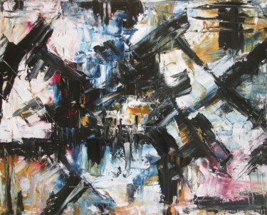 Painting titled "Broken Arabesques 4…" by Maryse Lapointe, Original Artwork, Oil