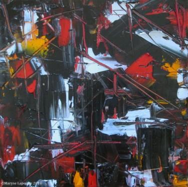 Painting titled "Chaos-et-Lumière (c…" by Maryse Lapointe, Original Artwork, Oil