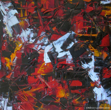 Картина под названием "Chaos-et-Lumière (c…" - Maryse Lapointe, Подлинное произведение искусства, Масло