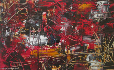 Peinture intitulée "Chaos et Lumière 4" par Maryse Lapointe, Œuvre d'art originale, Huile