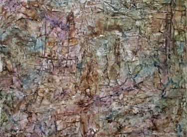 Pintura titulada "Fossiles V" por Maryse Lapointe, Obra de arte original, Oleo