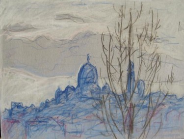 Dessin intitulée "Montmartre" par Margot-Kot, Œuvre d'art originale
