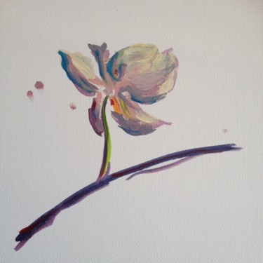 Peinture intitulée "Orchidée 1/3" par Margot-Kot, Œuvre d'art originale, Acrylique