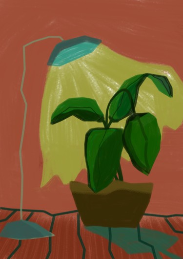 Plante Arts numériques Nature morte, peinture numérique, illustration, œuvre d'art par Marguerite Vrp
