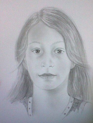 Drawing titled "Portrait de Mayella" by Marguerite Vanasse, Original Artwork, Other