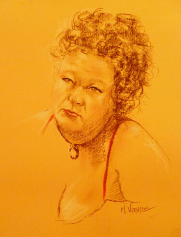 Drawing titled "Portrait de Lyne." by Marguerite Vanasse, Original Artwork, Other