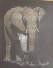 Drawing titled "Big One" by Margy Riley, Original Artwork, Other