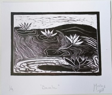 Printmaking titled "Bacalar" by Makaranda Arte, Original Artwork, Linocuts