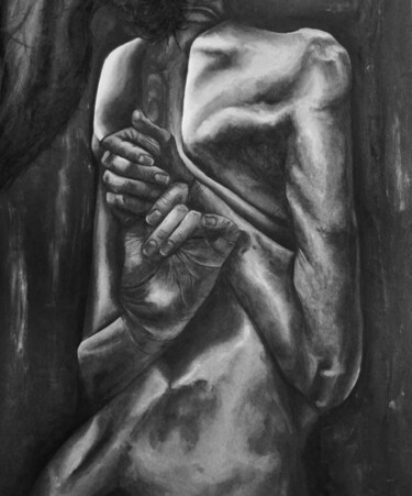 Картина под названием "Руки" - Mari Ivanisova, Подлинное произведение искусства, Масло