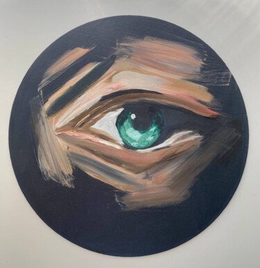 Schilderij getiteld "Ведьмин глаз" door Mari Mayer, Origineel Kunstwerk, Olie