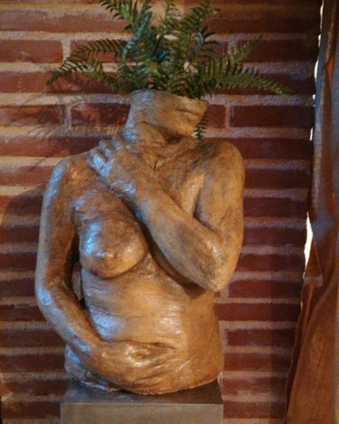 Sculpture intitulée "Total-recall-girl" par Mari-Naïg Pouliquen, Œuvre d'art originale